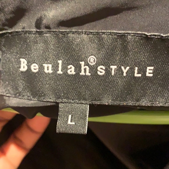 Winter coat- false leather good condition Size: L - Picture 9 of 11